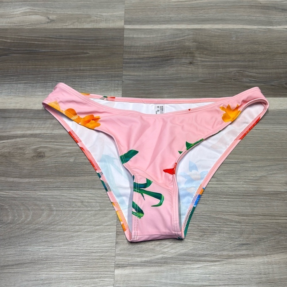 🏴 SHEIN floral bathing suit bottoms size large NEW